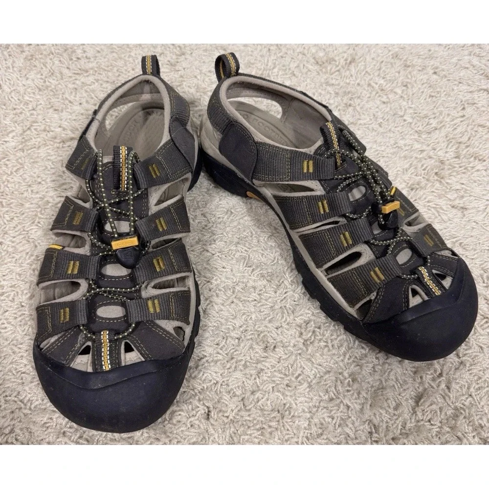 Keen Newport H2 Waterproof Hiking Performance Sport Sandals Gray Tan Men's 10.5